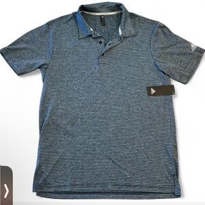 Adidas Men's Navy and Gray Golf Polo Shirt, Size Medium NWT
